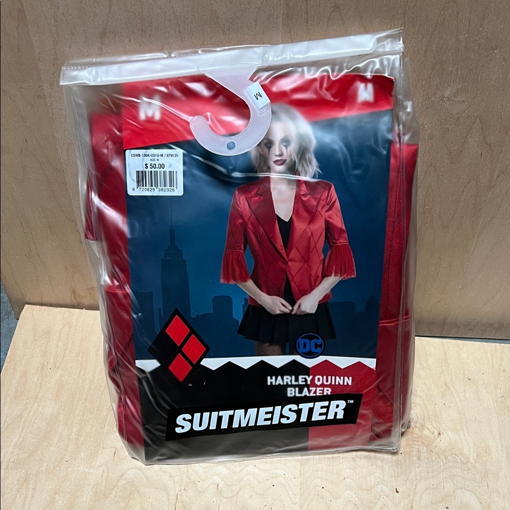 Harley Quinn Vibrant Red Blazer